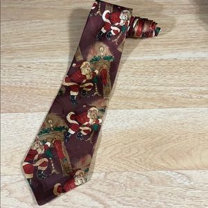 Vintage Christmas Santa Tie